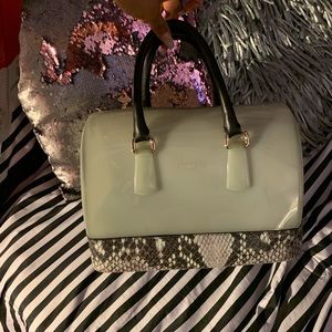 Furla python Edition Pvc Leather Faux Snakeskin